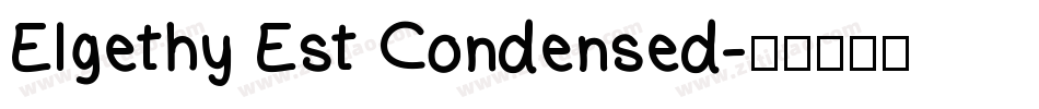 Elgethy Est Condensed字体转换